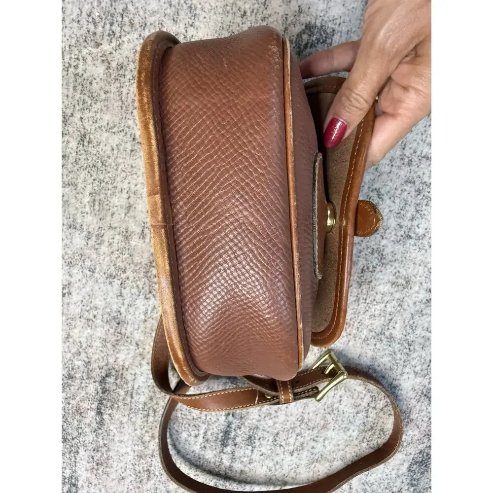 VTG 90’s Coach Cassidy Mini Crossbody Brown Gold Hardware USA Dakota Saddle Rare